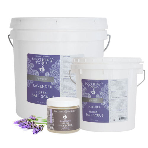 Load image into Gallery viewer, Soothing Touch Lavender Herbal Salt Scrub