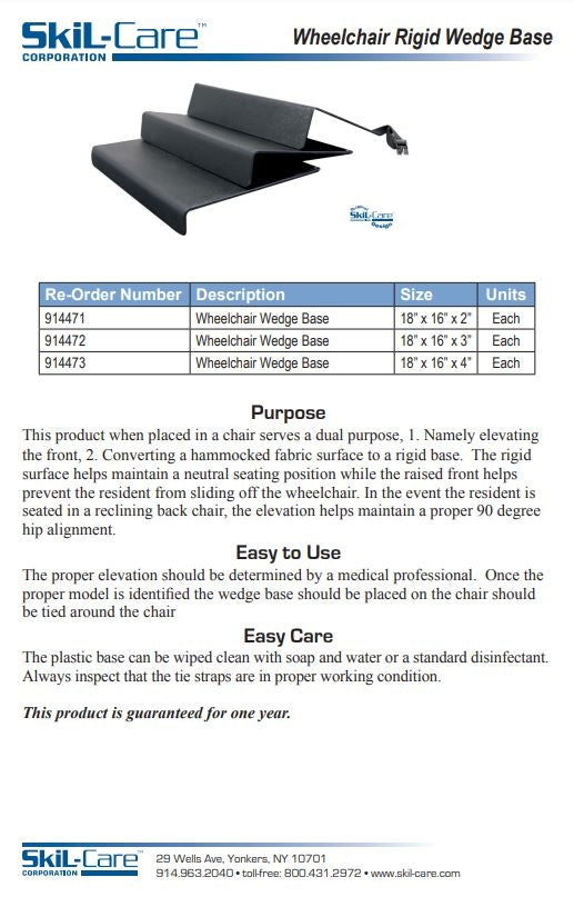 Load image into Gallery viewer, SkiL-Care Wheelchair Wedged Base