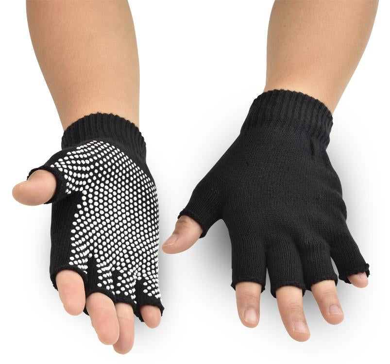Grippy Yoga Gloves Black