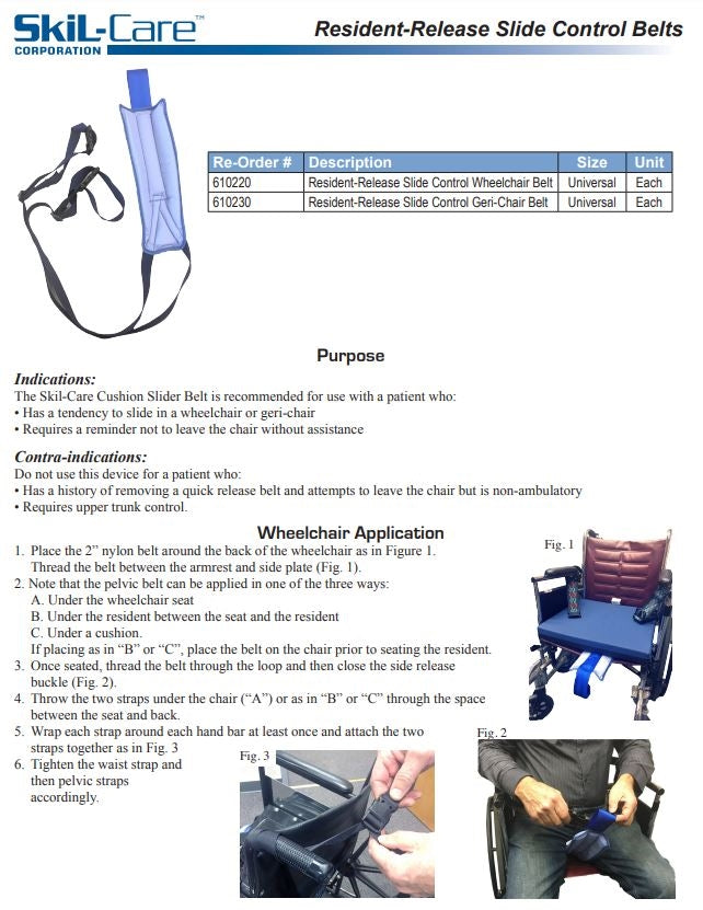 Load image into Gallery viewer, SkiL-Care Resident-Release Slide Control Belts