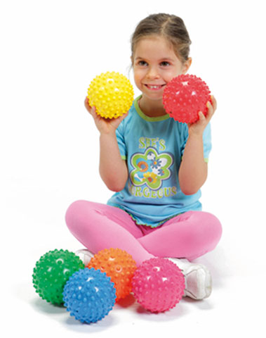 Load image into Gallery viewer, Gymnic® Easy Grip Balls, Set of 6 Assorted Colors
