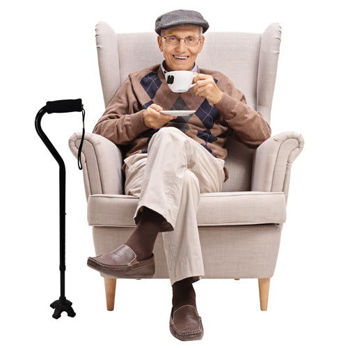 Load image into Gallery viewer, Blue Jay Stand Up For Your Cane Quadruple Cane Tip 3/4" Dia