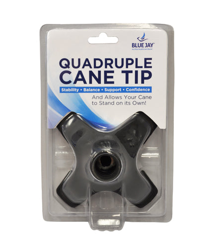 Load image into Gallery viewer, Blue Jay Stand Up For Your Cane Quadruple Cane Tip 3/4" Dia