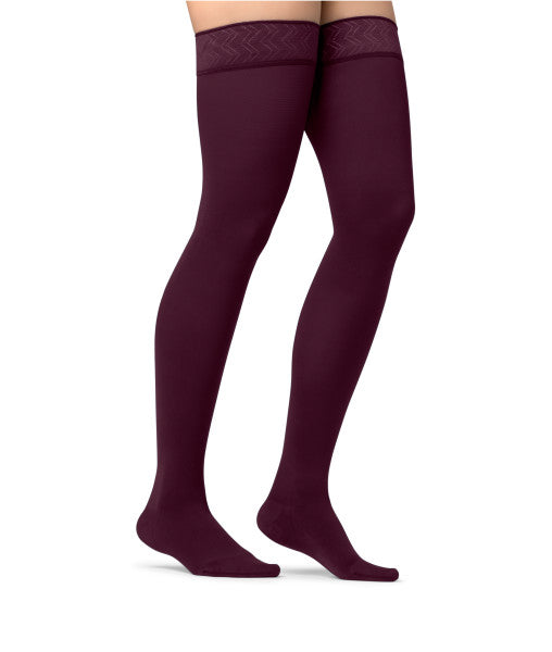 Load image into Gallery viewer, JOBST® Maternity Opaque Thigh High Compression Stockings, 15-20 mmHg, Closed Toe