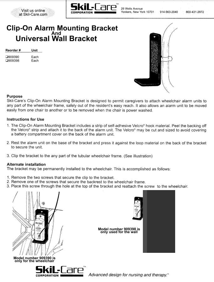 Load image into Gallery viewer, SkiL-Care Clip-On Alarm Bracket