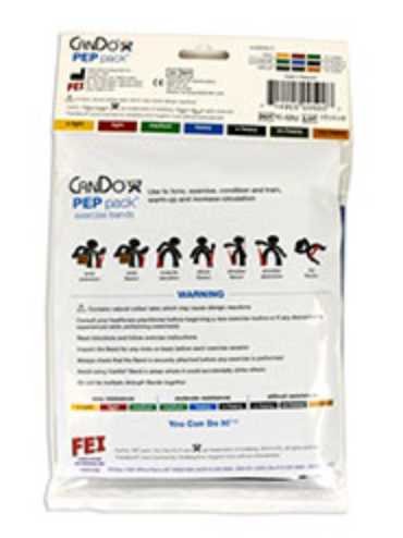 Load image into Gallery viewer, CanDo Latex 3 Piece Low Powder Resistive Exercise Pep Pack