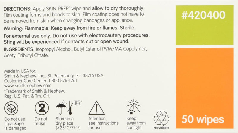 Load image into Gallery viewer, Smith and Nephew Skin Prep - Protective Barrier Wipes 50 ct/box