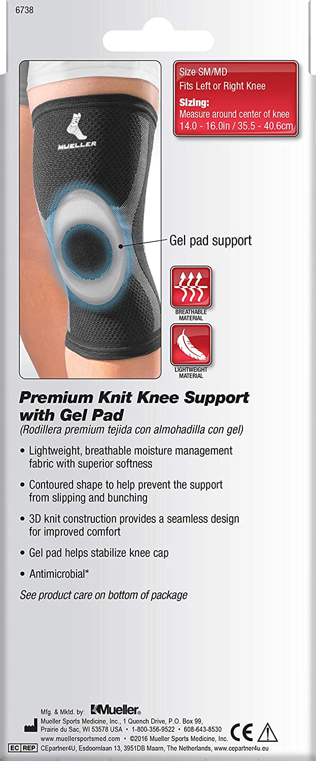 Load image into Gallery viewer, Mueller Premium Knit Knee Support with Gel Pad