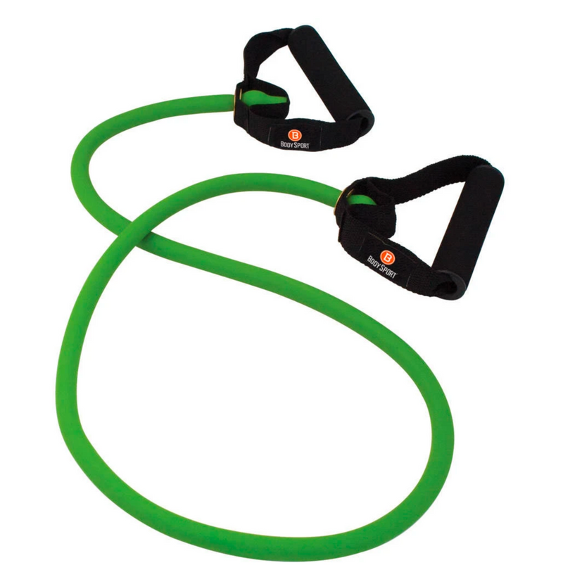 Load image into Gallery viewer, Body Sport Soft Cushioned or PVC Hard Handle Exercise 4 foot Tubing