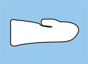 North Coast Medical Resting Pan Position Precut Splint