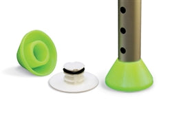 Walker Glides, Walker Glide Caps, Walker Slides, Rubber Tips, Green, 2 Count