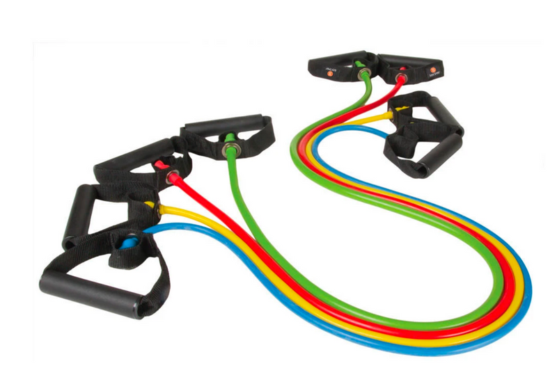 Load image into Gallery viewer, Body Sport Soft Cushioned or PVC Hard Handle Exercise 4 foot Tubing