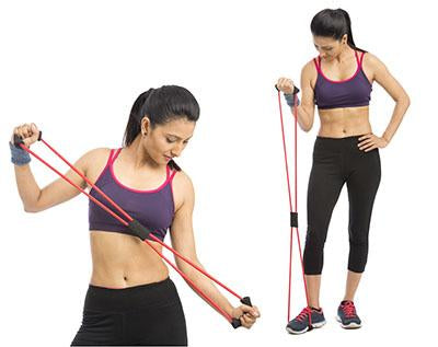 Load image into Gallery viewer, CanDo BowTie Tubing Exercisers