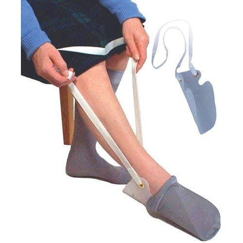 Load image into Gallery viewer, ArcMate Sock Aid Economy, Sock Dressing Aid Flexible Plastic w/Foam Pad 40" Cord
