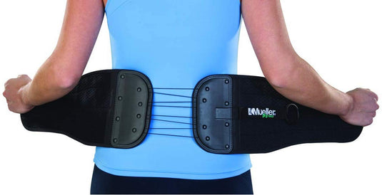 Mueller Adjustable Back and Abdominal Support Black Fits 32