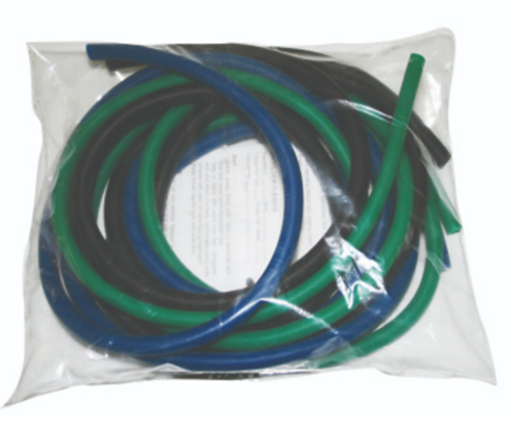 Load image into Gallery viewer, CanDo Latex 3 Piece Low Powder Resistive Exercise Pep Pack