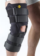 Corflex Knee Wrap Anterior Closure w/ R.O.M Hinge, 3/16" Op Pop