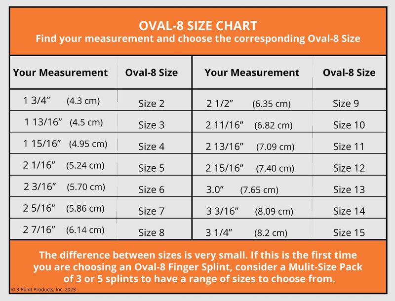 Oval-8® Finger Splints