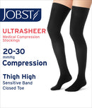 JOBST UltraSheer Thigh High with Sensitive Top Band 30-40 mmHg Closed Toe