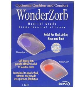 Silipos WonderZorb WonderCup Heel Cups, Red