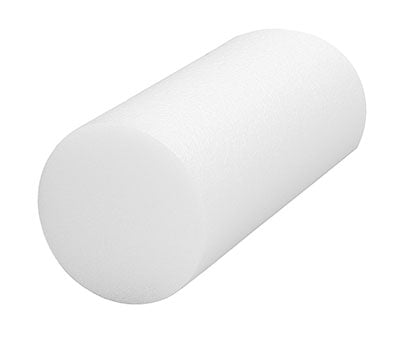 CanDo White PE Foam Roller