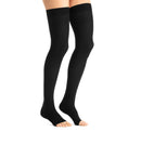 JOBST Women's Opaque Thigh High Dot 20-30 mmHg Open Toe