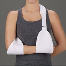 Load image into Gallery viewer, DeRoyal Arm Sling, CVA White, w/ Foam Pad - Large
