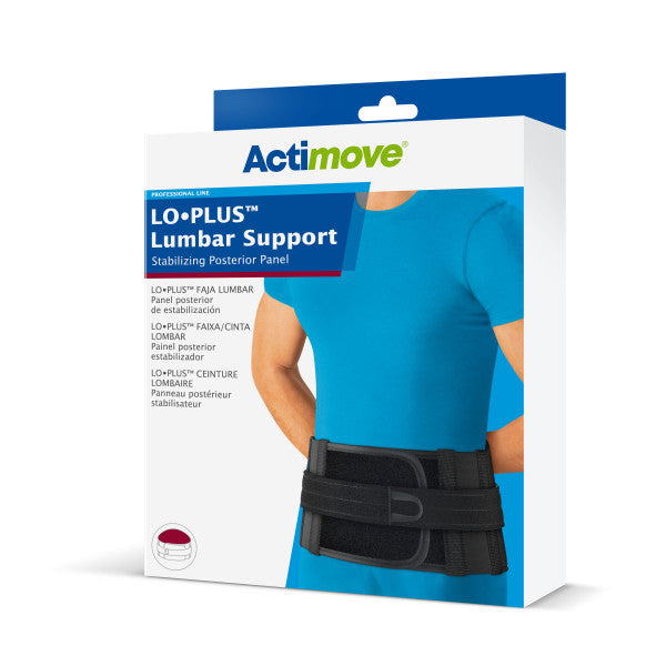 Actimove Back Support, 4 Stays - Adjustable Double Layer Compression