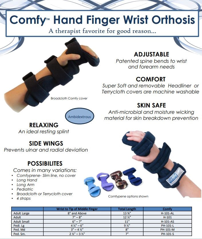 Load image into Gallery viewer, SALE! Comfyprene Wrist/Hand/Finger Orthosis. Purple / Pediatric Small - Closeout
