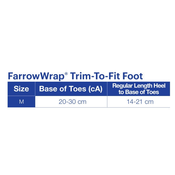 JOBST FarrowWrap Strong TTF Compression Wraps 30-40 mmHg Footpiece, Medium