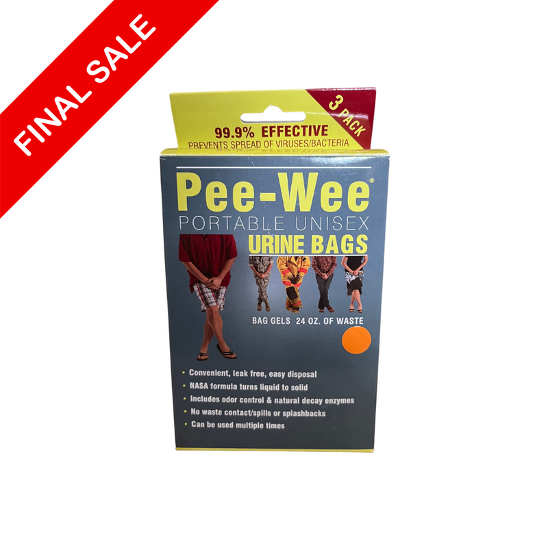 Pee-Wee Disposable Urinal, Box of 3 - SALE