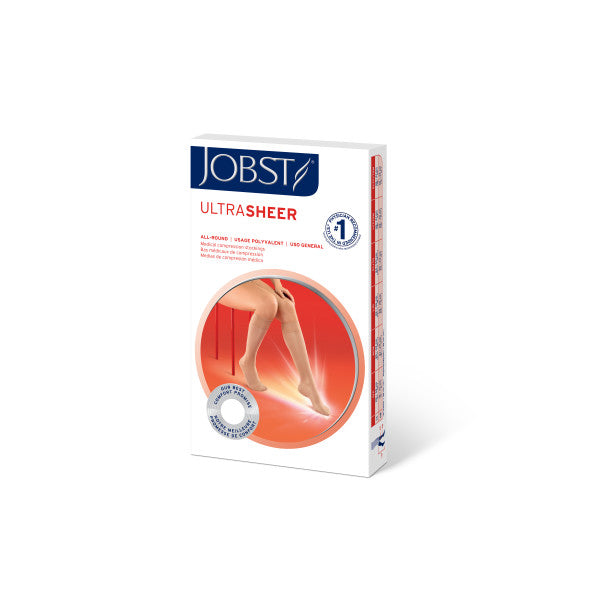 JOBST Women's Ultrasheer Knee High Classic 15-20 mmHg Open Toe