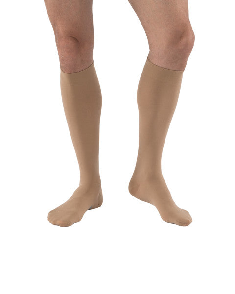 JOBST Relief Compression Stockings 30-40 mmHg Petite Knee High Silicone Dot Band Closed Toe