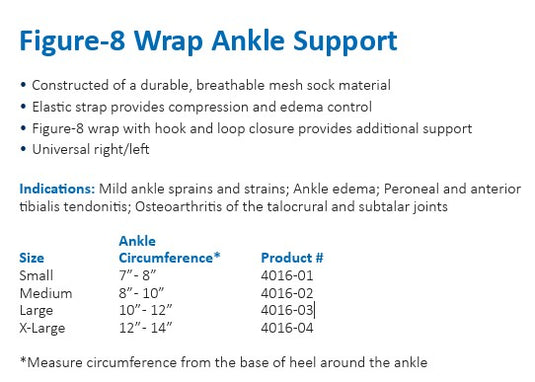 DeRoyal Figure 8 Wrap Ankle Support