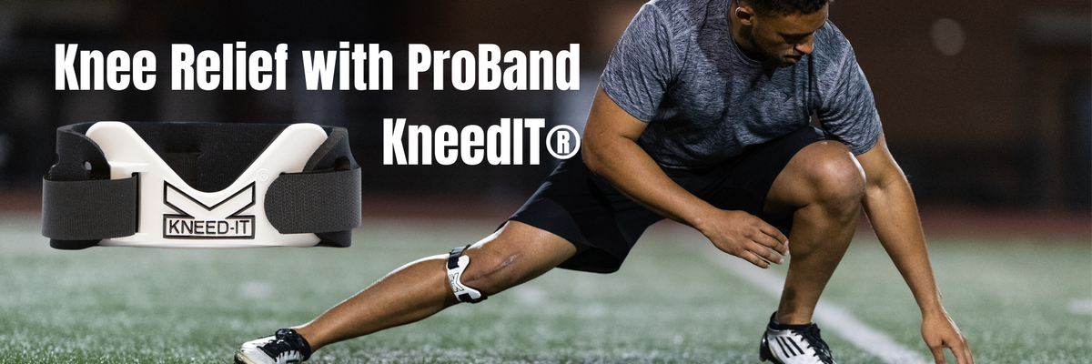 Achieve knee pain relief with the ProBand KneedIT! Get yours today and experience superior relief.