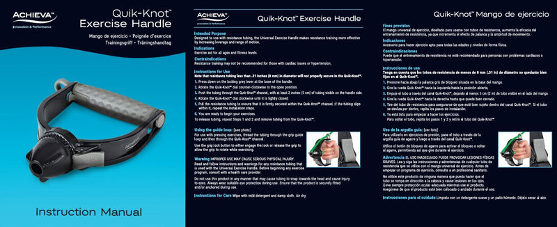 Load image into Gallery viewer, Achieva™Quik-Knot™ Exercise Handle &amp; Anchor Clip
