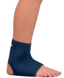 FLA Orthopedics Safe-T-Sport Neoprene Ankle Support, Navy, Pediatric/Large