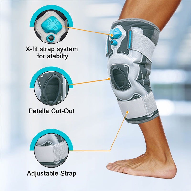 Inflatable Knee Brace with Built-in Pump