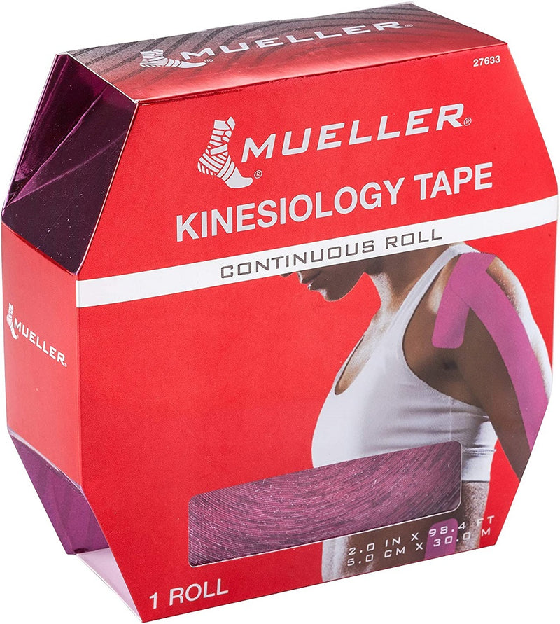 Mueller Kinesiology Tape, 2" x 98.4 ft (5cm x 30m) continuous roll