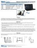 SkiL-Care Footrest Extender, Leg Separator