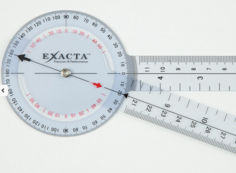 North Coast Medical Exacta Goniometer - 6 inch, 8 inch or 12 inch models