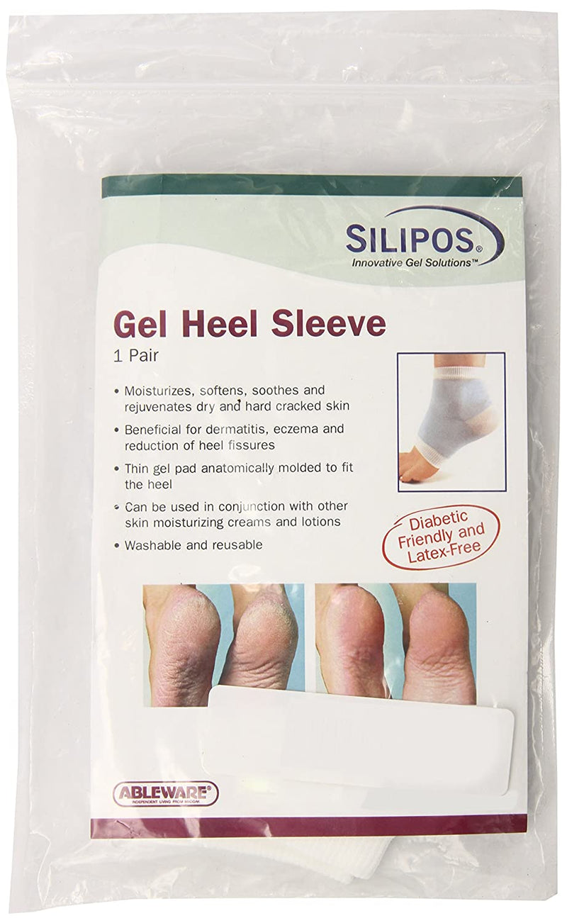 SP Ableware Maddak Silipos Moisturizing Gel Heel Sleeve (1 Pair) (789070000)