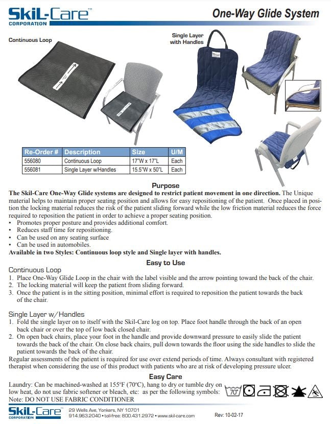 SkiL-Care One-Way Glide System