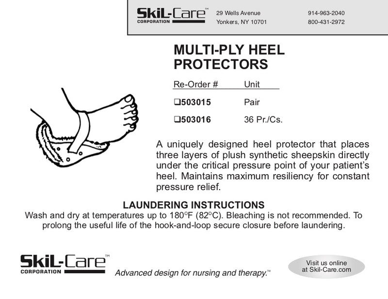 SkiL-Care Multi-Ply Heel Protector