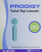 Prodigy® Twist Top Lancets 28G - Box of 100