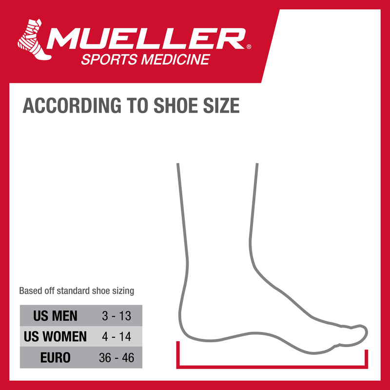 Mueller Adjustable Ankle Stabilizer Criss-cross strapping Black M4.5-14/W 6-15.5