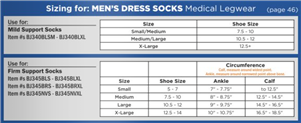 Blue Jay Men's Firm Support Dress Socks, 20-30 mmHg