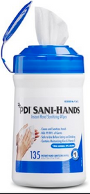 PDI Sani-Hands ALC Antimicrobial Alcohol Gel Hand Wipes 135 count