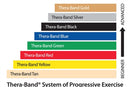 TheraBand Professional Pre-Cut Latex Resistance Bands Combo Packs