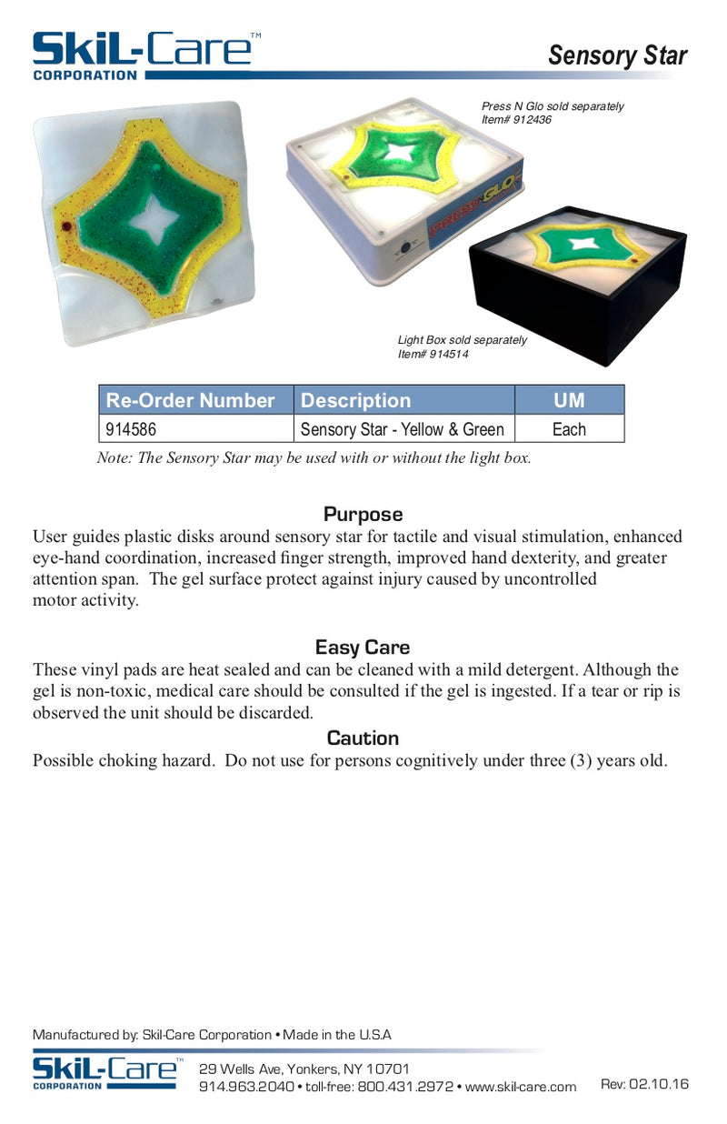 Load image into Gallery viewer, SkiL-Care Sensory Star for Light Box
